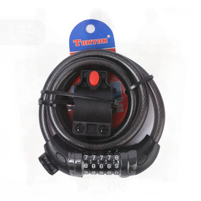 

Кабельный замок из сплава для горного велосипеда, противоугонный замок с паролем, портативный проводной замок разных цветов, современный минималистичный стиль