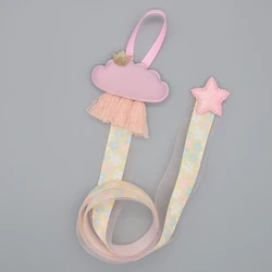 Girls Baby Ribbon Hanging Hair Bow Headband Clip Organizer Cloud Tassels Holder