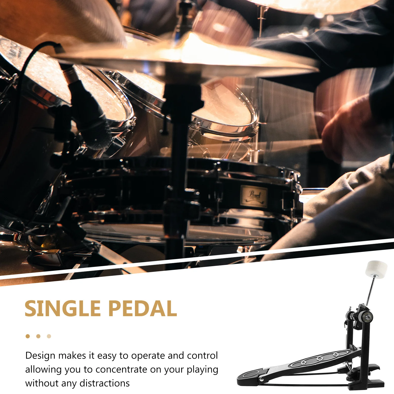 1 قطعة دواسة باس واحدة سبائك الألومنيوم مجموعة طبلة ممارسة الأداء استبدال أجزاء ملحق قرع أداة مجموعة طبلة #6