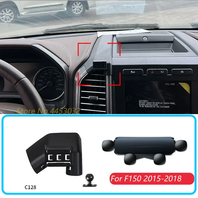 Supporto per telefono da auto per Ford F150 SVT Raptor 2015-2018 supporto per supporto a gravità supporto per staffa Mobile orizzontale accessori