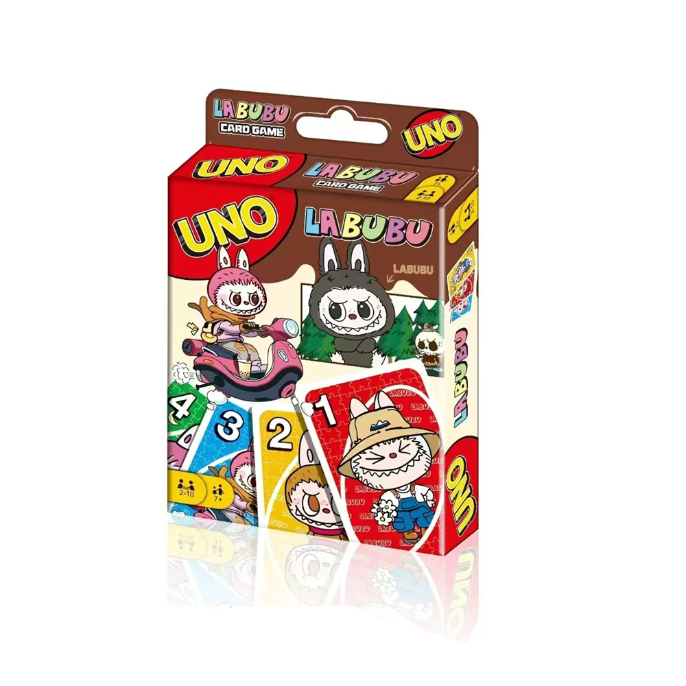 Board Game UNO LABuBu Card! Gathering Board Game Cards Children's Toys Playing Cards Halloween Birthday for friend Gifts