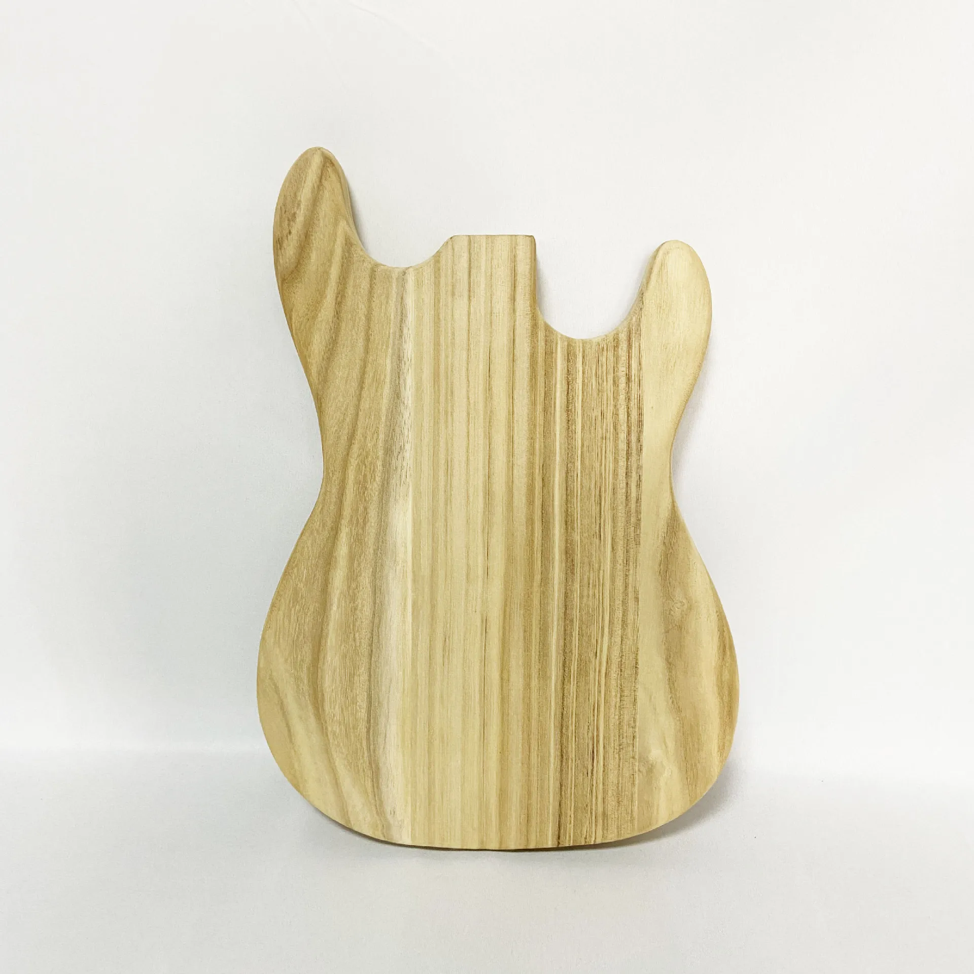 Unfinished Electric Guitar Body  DIY Paulownia Wood Blank, Custom Drilling & Painting for Custom Build Project