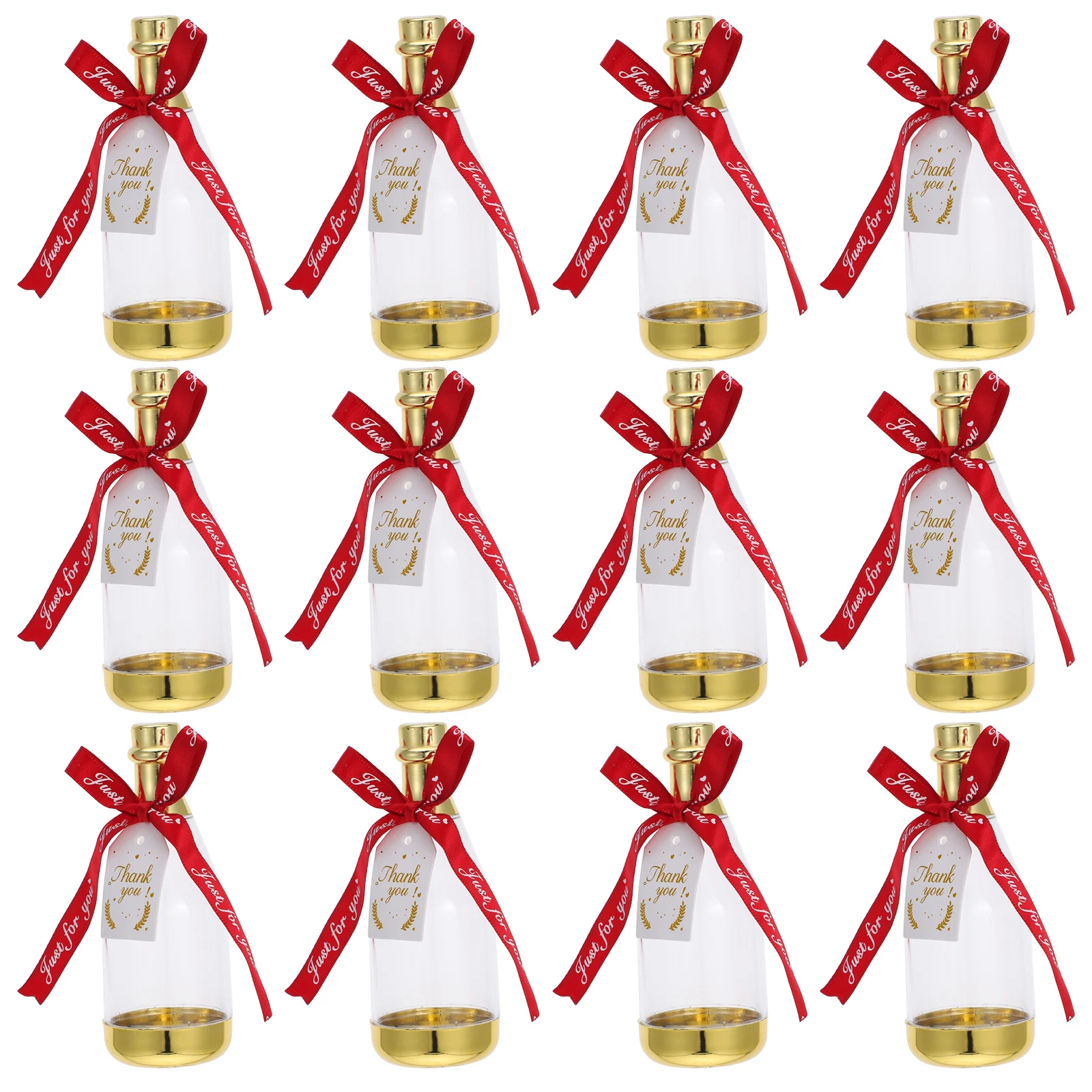 

12 Pcs Plastic C y Boxes Bottle Containers for Wedding Birthday Party Favors Mini Drink Bottles Gifts