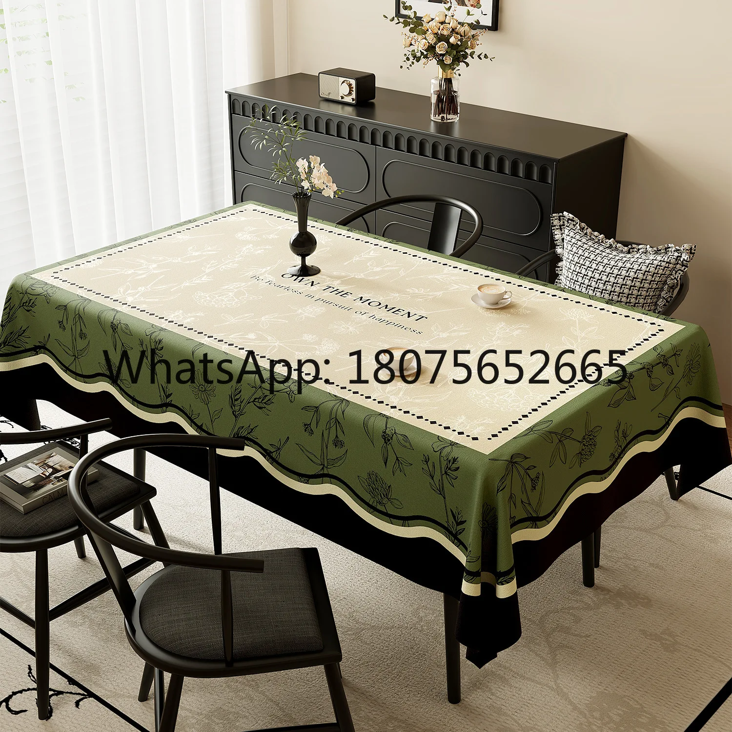 French waterproof oil leave-in anti-scalding dining table cloth coffee table tablecloth
