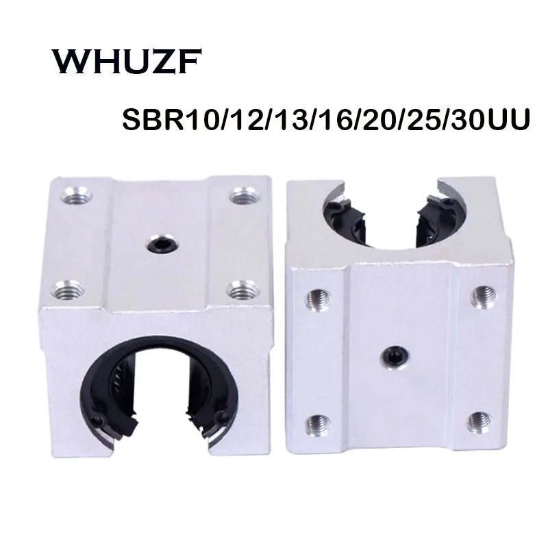 1/2/4 SBR10UU SBR12UU SBR16UU SBR20UU SBR25UU Linear Ball Bearing Block 12mm Linear Slider For CNC Router SBR Linear Guide Rail