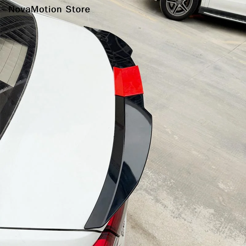 [NM]Universal Trunk Tail Rear Wing Spoiler 115.5-129cm 3Pcs ABS Blade Style For Car Accessories[NM]