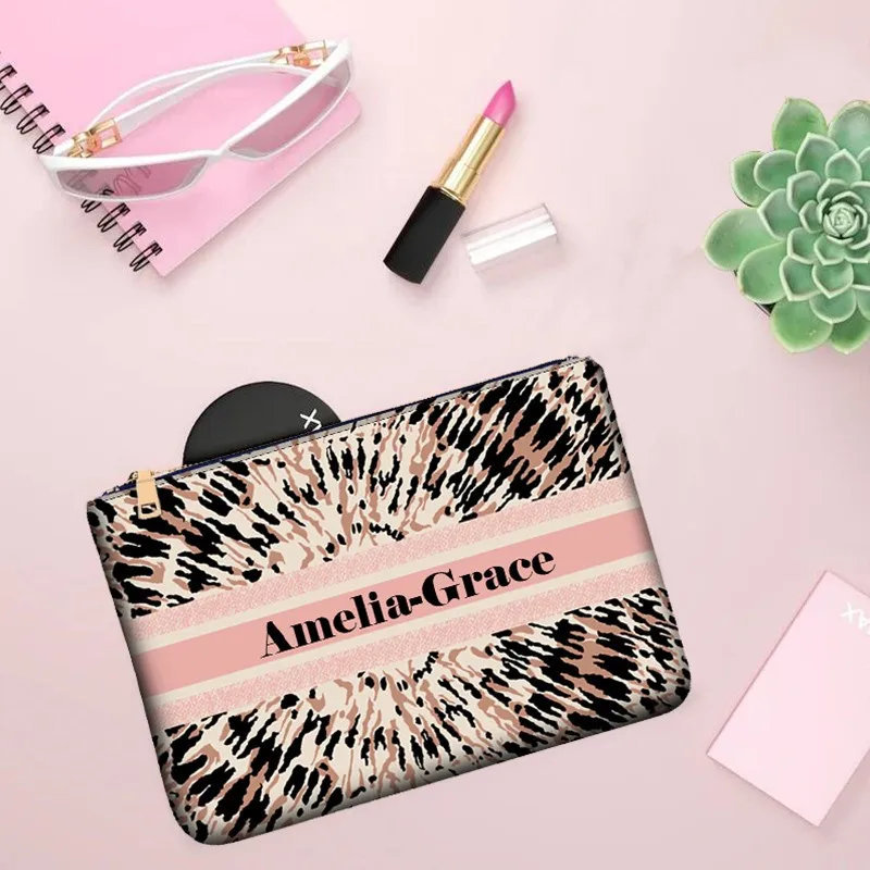 Europa Amerika Damestas Mode-Designer Party Clutch Gepersonaliseerde Aangepaste Print Naam Letter Strandtas Cosmetische Reistas