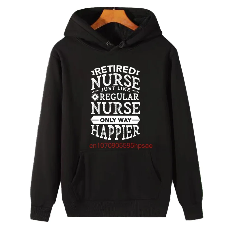 

Толстовки с капюшоном для медсестры в пенсии с забавным графическим рисунком, модные зимние свитера с капюшоном, подходящие для всех возрастов, новые толстовки и блузки