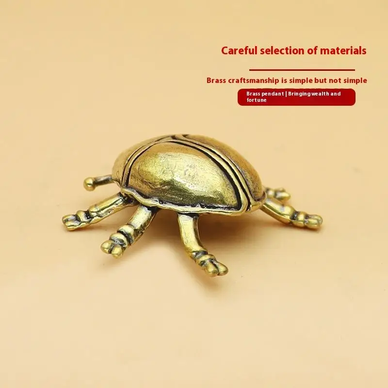 1 Piece Funny Ant Scorpion Crafts Solid Brass Insect Beetles Figurines Collection Desktop Small Ornament Home Decoration