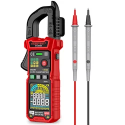 Smart Digital Clamp Meter 6000 Counts Auto-Ranging Amp Tester 600A AC/DC Voltage Current Capacitance Continuity NCV Detection