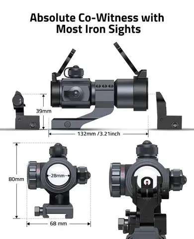CVLIFE Red Green Dot Sight Optics Scope 4 MOA Optics Holographic Reflex Sights with Cantilever Mount for 20mm Picatinny Rail
