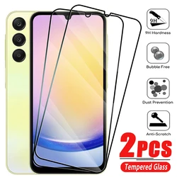 2Pcs Tempered Glass For Samsung Galaxy A54 A34 A24 A14 A04 4G 5G Screen Protector on Samsung A55 A35 A25 A15 A05