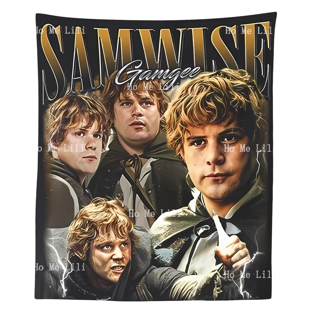 Vintage Samwise Gangee Gift Wall Aesthetic Tapestry For Bedroom Living Room Dorm