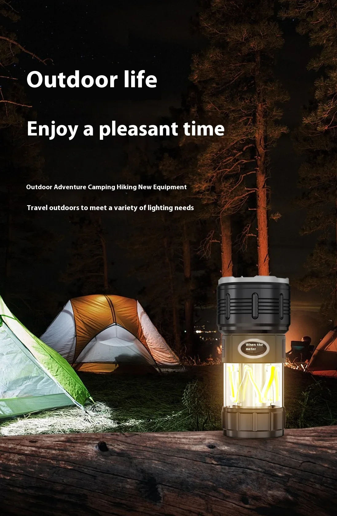 

D5 Portable Multi-Function Portable Work Lamp Outdoor Charging Tent Camping Lamp Lantern Household Emergency Torch Flashlight