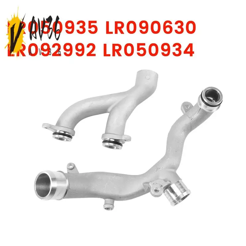 

AV36-2Pcs/Set Car Thermostat Inlet Hose Water Outlet Tube LR050935 LR090630 For Land Range Rover Sport LR4 LR092992 LR050934