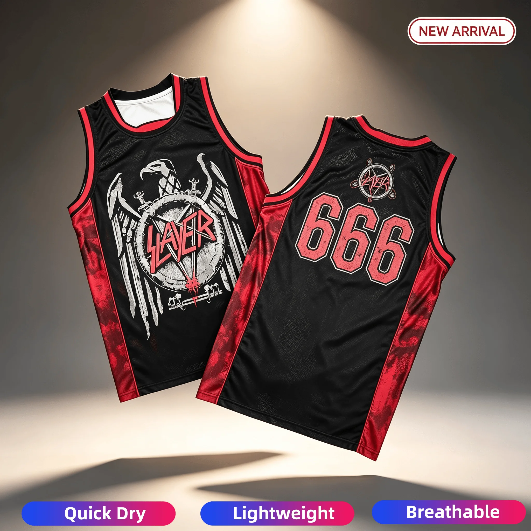 Novedad de verano, traje de baloncesto Metallica Ride The Lightning 84, chaleco sin mangas, chaleco deportivo de secado rápido para deportes de Heavy Metal Rock, conjunto familiar
