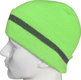 Glow in Dark Noctilucent Reflective Knit Hat Safety Beanies Men Women High Visibility Beanie Neon Winter Knit Caps, image 28