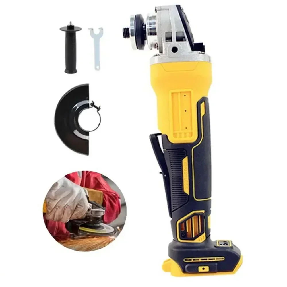 

Brushless Angle Grinder for Dewalt 18V 20V Battery 4 Speed Cordless Grinder Polisher Cutting Woodworking Tools
