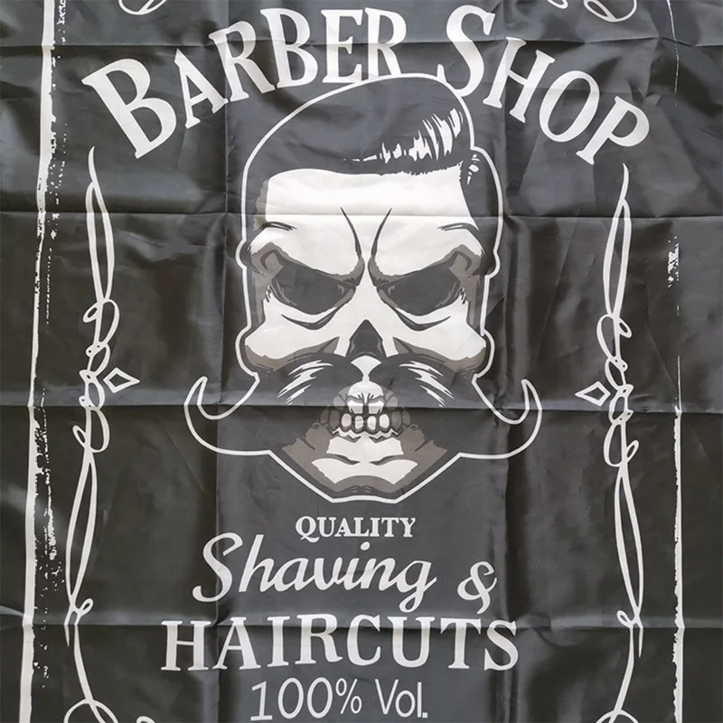 Retro Pattern Haircut Cloth Barber Polyester Apron Hairdressing Waterproof Cape Salon Antistatic Hairdresser Capes Styling Tools