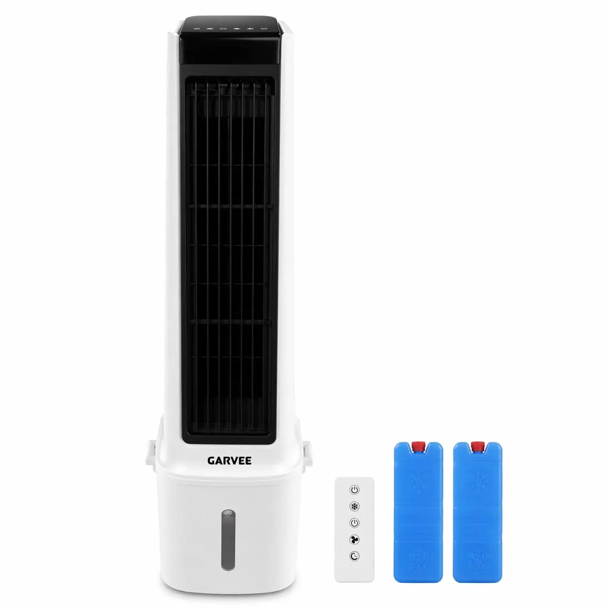 

Portable Evaporative Air Cooler Fan With Remote, 3 Speeds, 1600ml Water Tank, 2/4/8H Timer, Quiet Desk Cooler For Bedroom Office