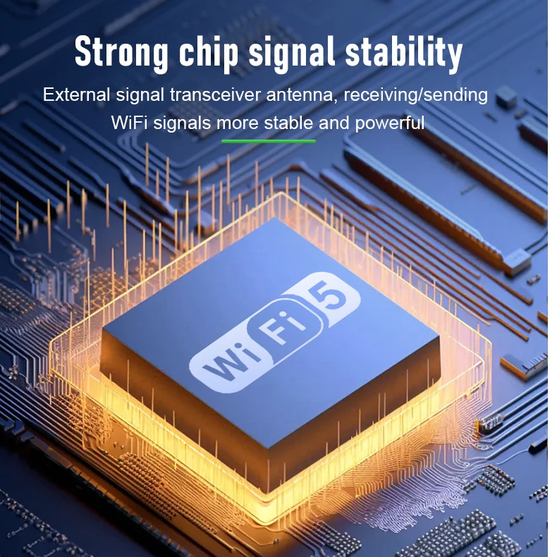 PC 노트북용 와이파이 USB 어댑터, 네트워크 카드, 듀얼 밴드, 와이파이 동글, 802.11AC 4 안테나, 무선 리시버, 1300Mbps, 2.4G, 5Ghz