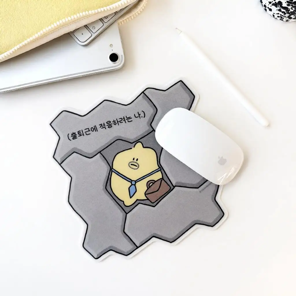 Irregular Shaped Leather Mouse Pad Waterproof And Anti Slip Fun Office Aesthetic Office Desk Mouse Pad Desktop Decorative Access