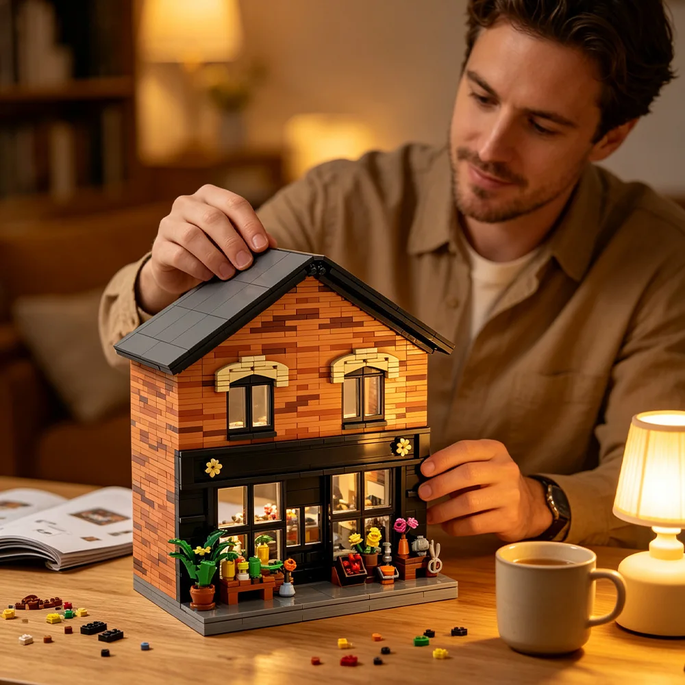 Schitt's Creek Rose Apothecary Building Blocks Kit 1220PCS David Department Store and Interior Displays Bricks Toy Adult Gift
