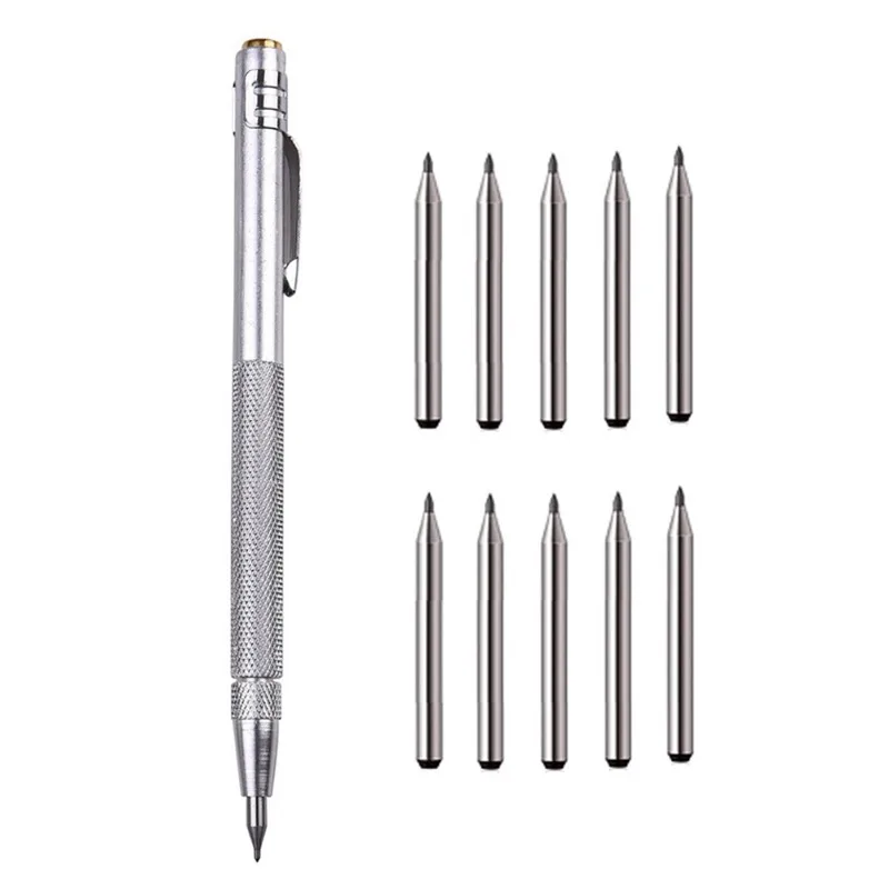 Diamond Scribing Pen Tungsten Carbide Tip Carbide Engraving Pen Tungsten Carbide Nib Stylus Pen For Glass Ceramic Metal Hand Too