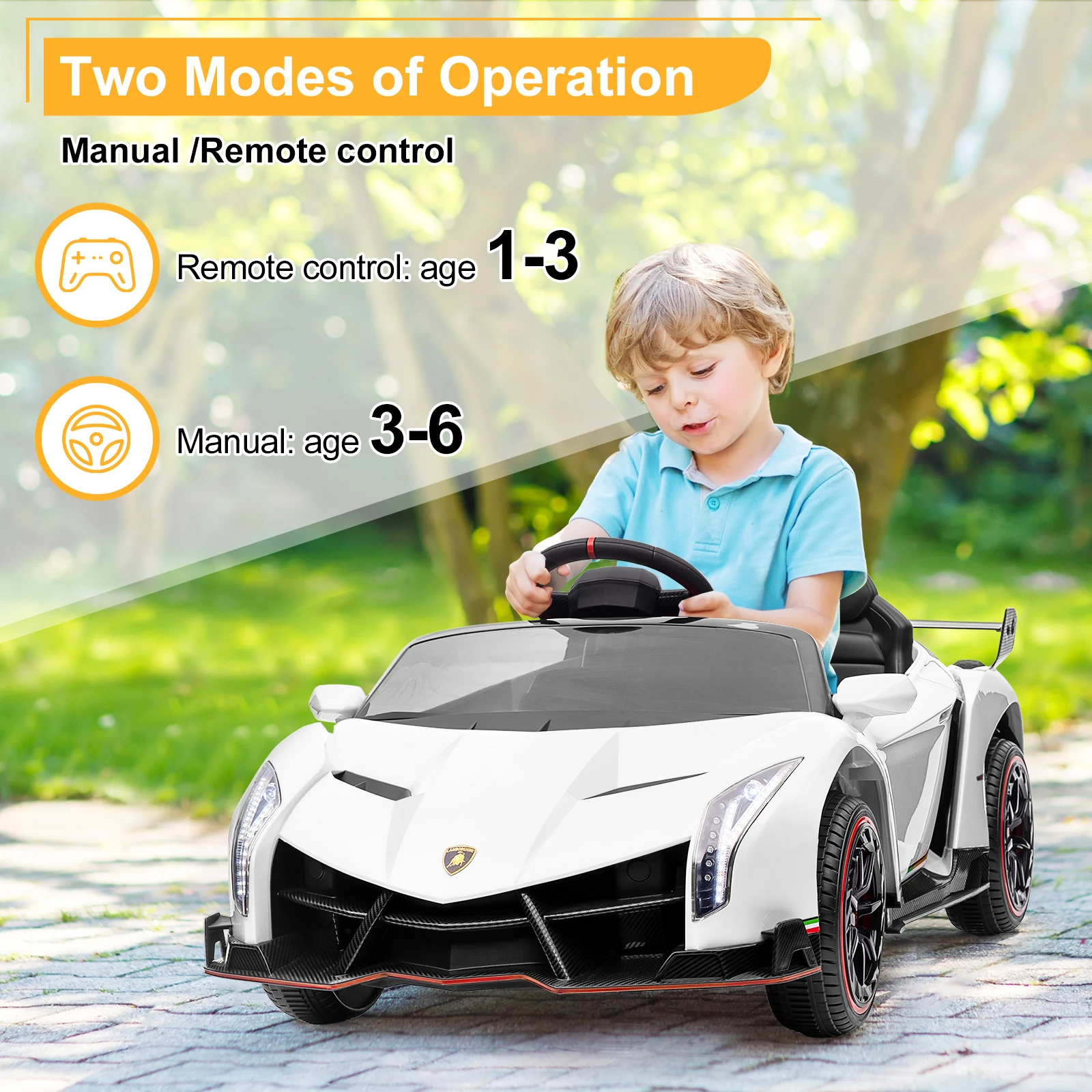 Dolls Remote Control Sports Car High Quality And Colorful Electric Car White Small Dual Drive 12V 4.5AH 2.4G Remote Control