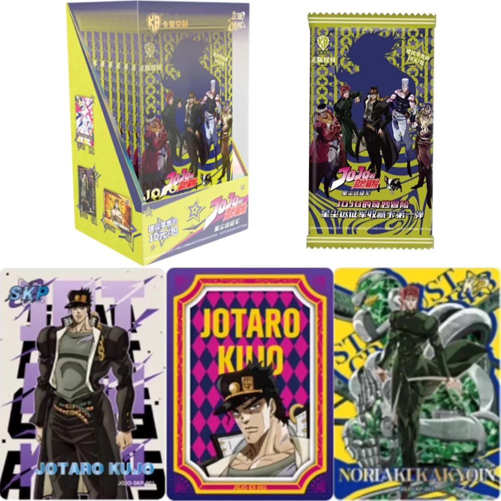 

Подлинные карты JOJO's Bizarre Adventure Stardust, экспедиционная глава, редкая флэш-карта EX, коллекция аниме, карты, игрушки, подарки
