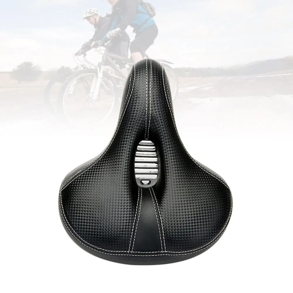 

Удобное велосипедное сиденье из премиального материала с полым центром и поддерживающей подушкой для длительных поездок на велосипеде на открытом воздухе, черное