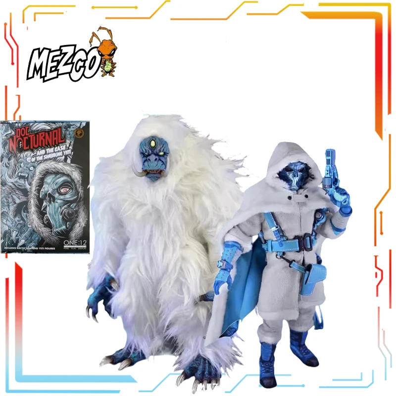 MEZCO 1/12 Finished Product Movable Figurine Dark Night Doctor Polar Edition Vs Screaming Snowman Model Festival Gift for Boys