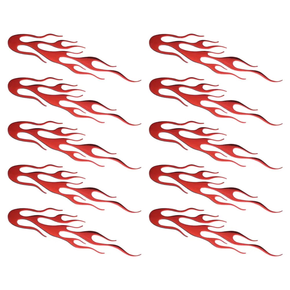 

10pcs 3D Personalized Car Stickers PVC Pattern Motorcycle Decals Vehicle Interior Accessories Heat Resistant