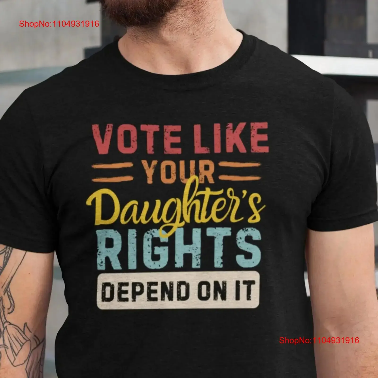 

Голосущая футболка женская Rights Daughters политическая активация Pro Roe v Wade Democrat Men for Abortion винтажная мытая домашняя мягкая футболка