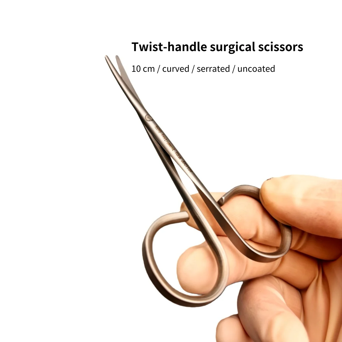 10 cm Twist-Handle Precision Separating Scissors Express Cut for Plastic Surgery Ophthalmology and ENT Vet