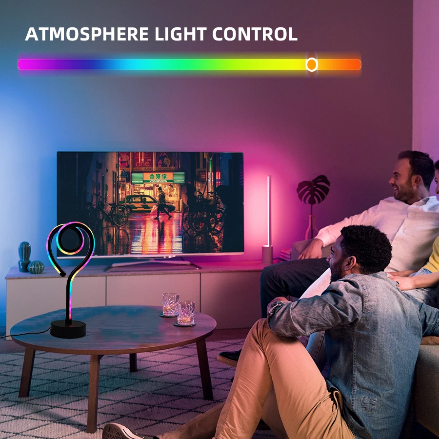 Unique Artistic - styled Heart - shaped Spiral Desk Lamp. USB - powered with Color - changing Effects. Suitable for Various Room