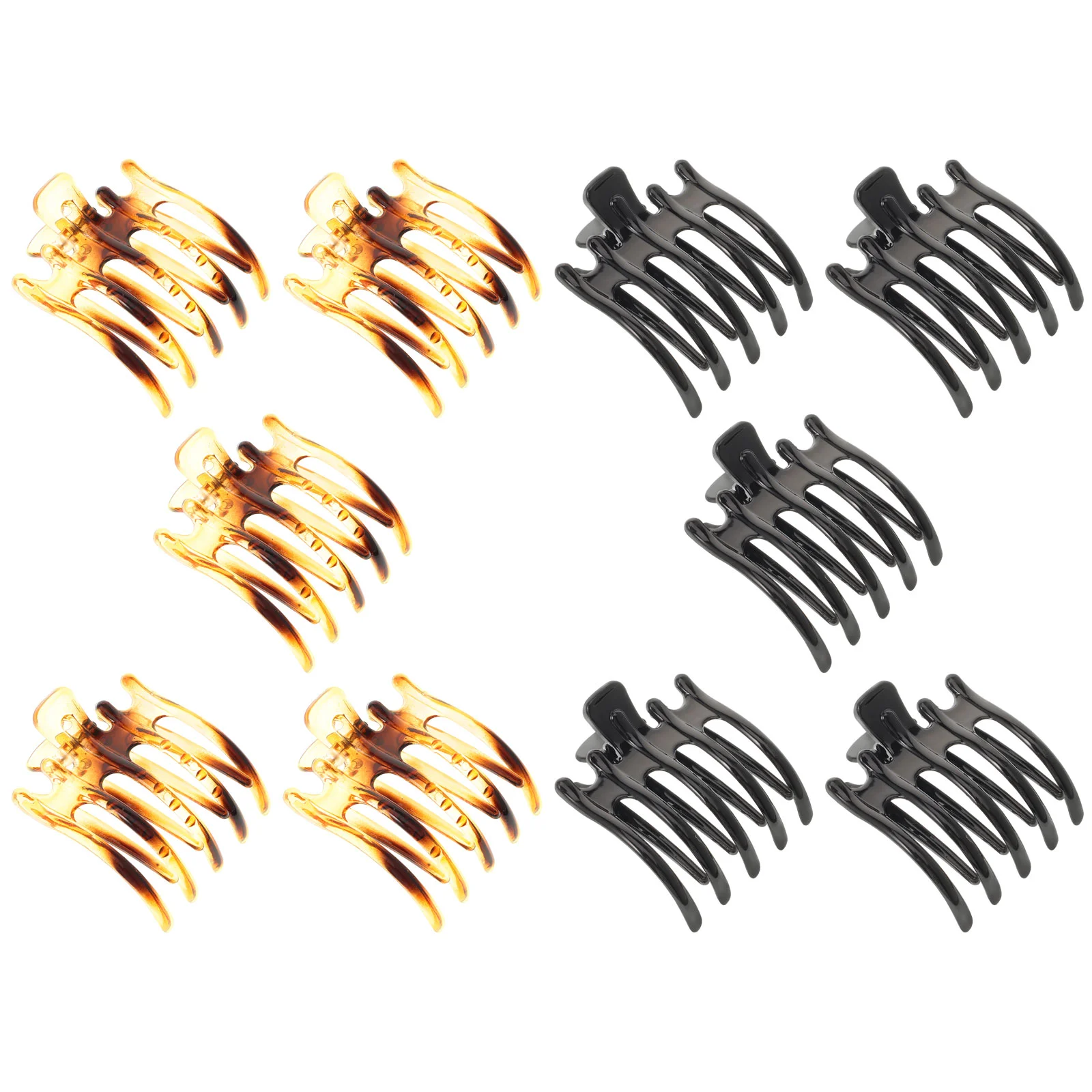 10 Pcs Large Gripper Hair Jaw Clips Clasp Ornament Girl Claw Clamp Women Clamps