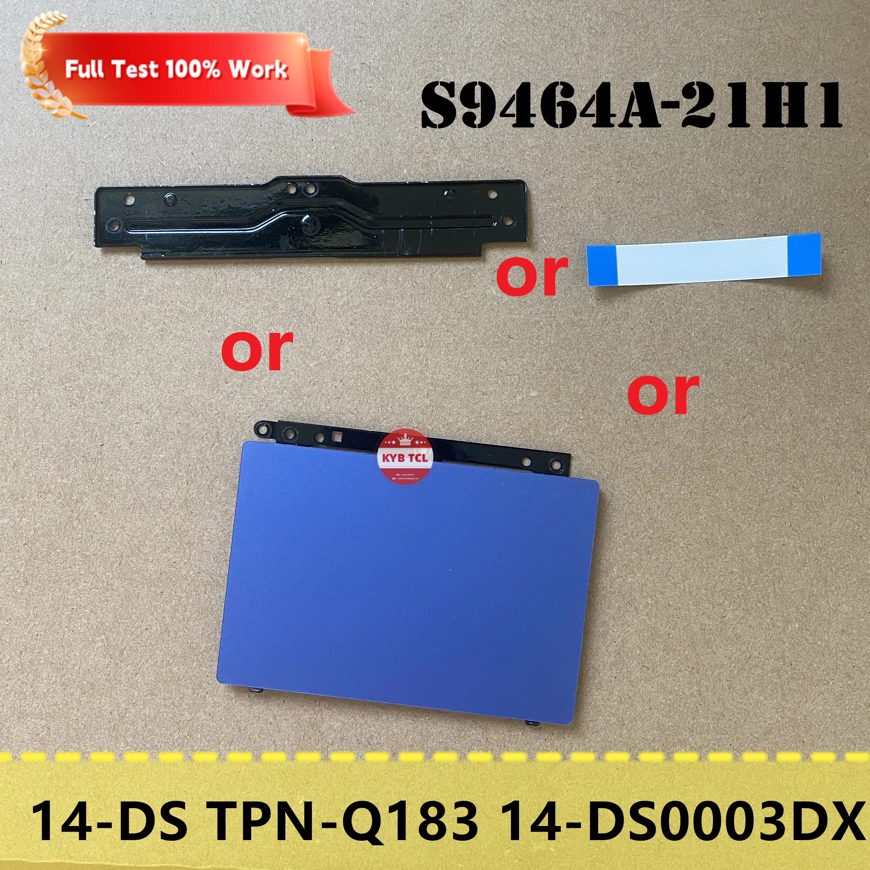 For HP 14-DS TPN-Q183 14-DS0003DX 14-ds0036nr Laptop Touchpad or Support Bracket or Cable 0P9 S9464A-21H1