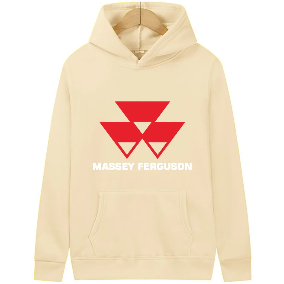 2024 Men\'s Massey Ferguson Logo Printed Hoodies Winter Autumn Hooded Sweatshirts Fleece Couple Clothing Pullover Euro Size S-3XL