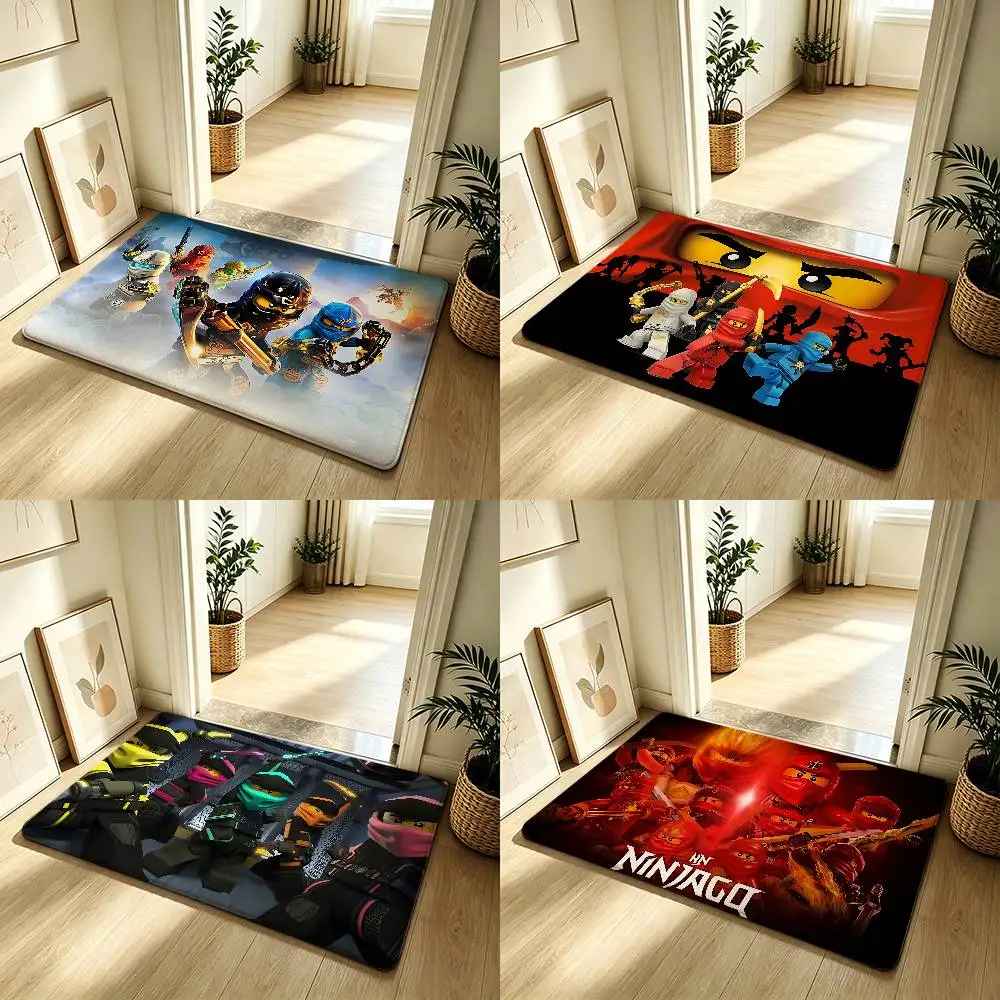 Cartoons-N-nInjagos-cool Teppich, Badezimmer-Antirutschmatte, Türmatte, Heimdekoration, Matte für den Eingangsbereich, kratzfeste Türmatte