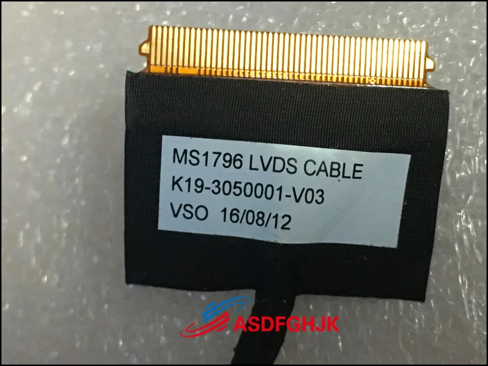 Original K19-3050001-V03 FOR MSI CX72 LCD CABLE MS1796 LVDS CABLE MS-1796 MS-1797 Fully Tested