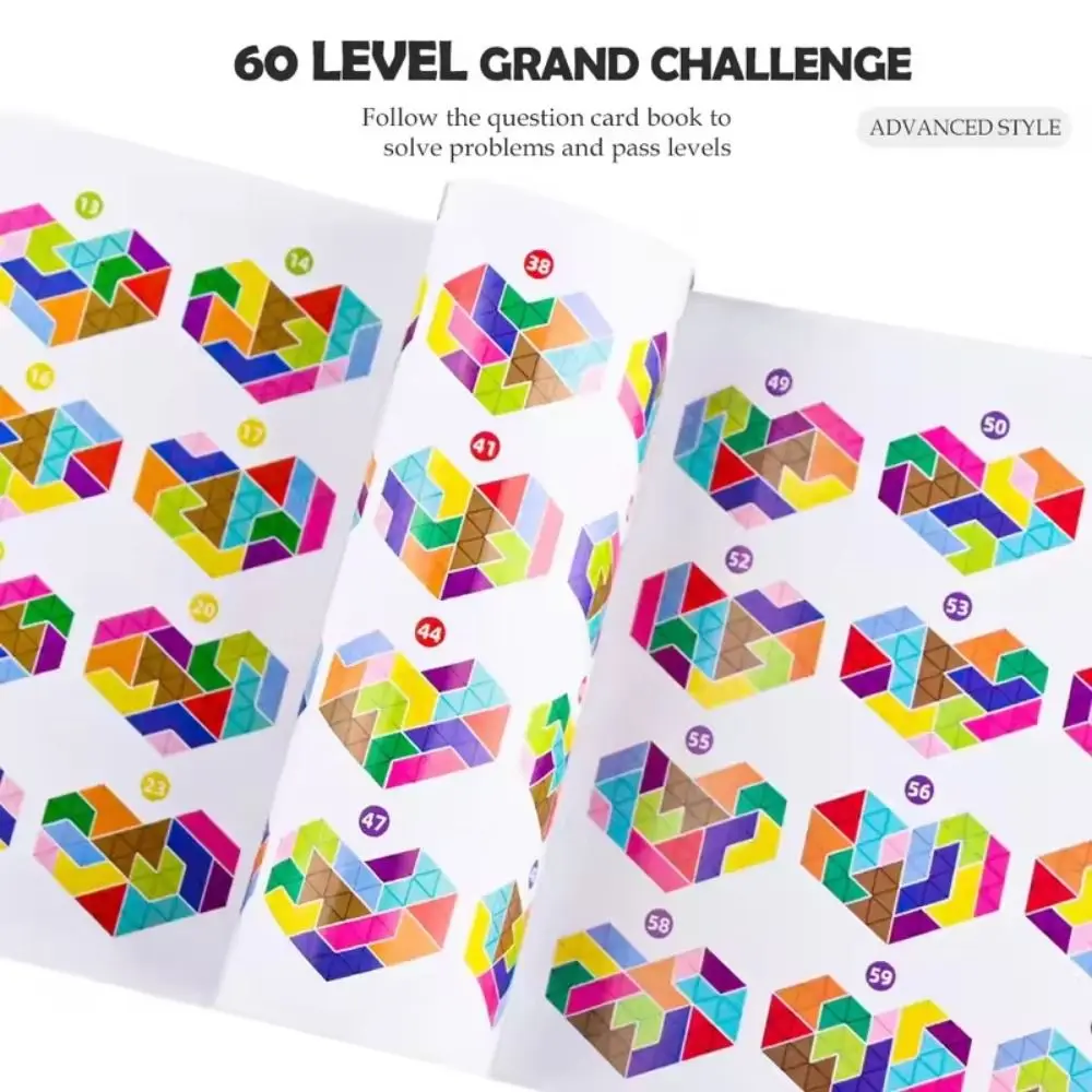 Trening myślenia logicznego Inteligentna wyprzedaż Tangram Zabawka Montessori Wiele kształtów Zabawne gry planszowe Nauka Sudoku Puzzle