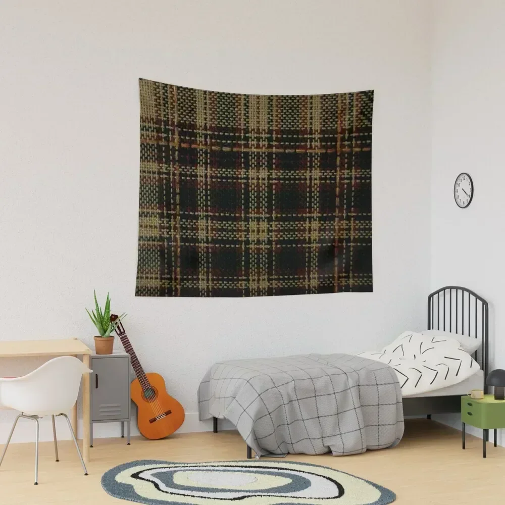 

Classic Green Brown Plaid Tapestry Decor Home Decoration Bedroom Home And Comfort Decor Tapestry