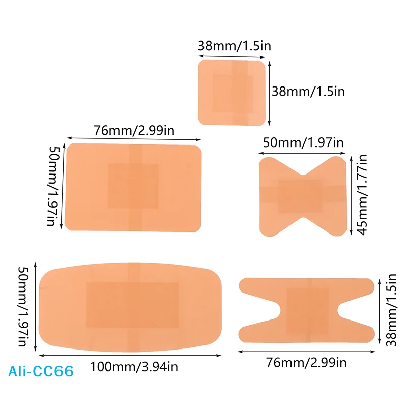 

【C】50Pcs Finger Waterproof Bandage Breathable Band Wound Dressing Medical Tape Wound Plaster Emergency Bandaids For First Aid