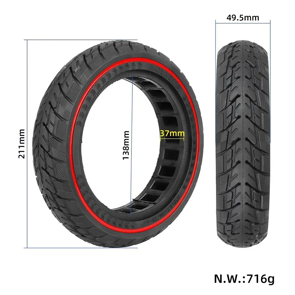 POTEA  8.5 Inch 8 1/2*2 Electric Scooter Tyre 50/75-6.1 Solid Tire For Xiao*Mi M365  Rubber Tyre 8.5'' Wheel