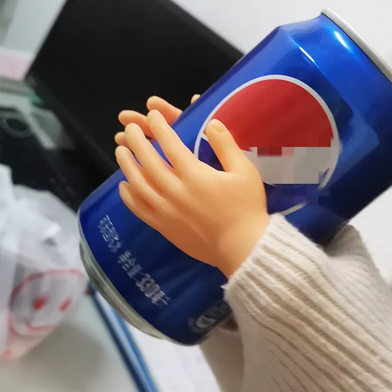 Simulatie Kleine Handen Grappige Mini Handen Voet Vingermouw Siliconen Handpop Roman Grap Vinger Speelgoed Plagen Kat Rekwisieten