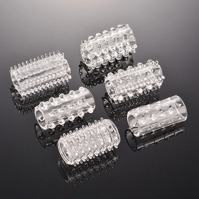 NEW 6PCS Cock Rings Lock Durable Silicone Penis Ring Sex Toys For Men Male Delay Ejaculation Scrotum Lock Ring Couples Adult 18+ view 3