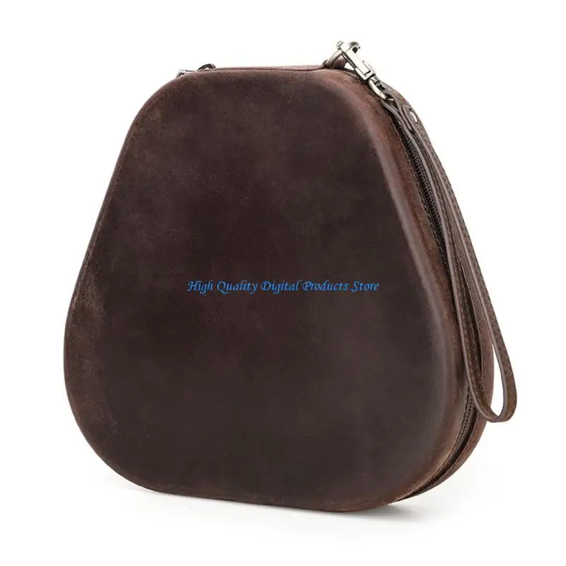 

U2JE Leather Case Headphones Carrying Storage Bag with Hand Straps for Gaming Headphones