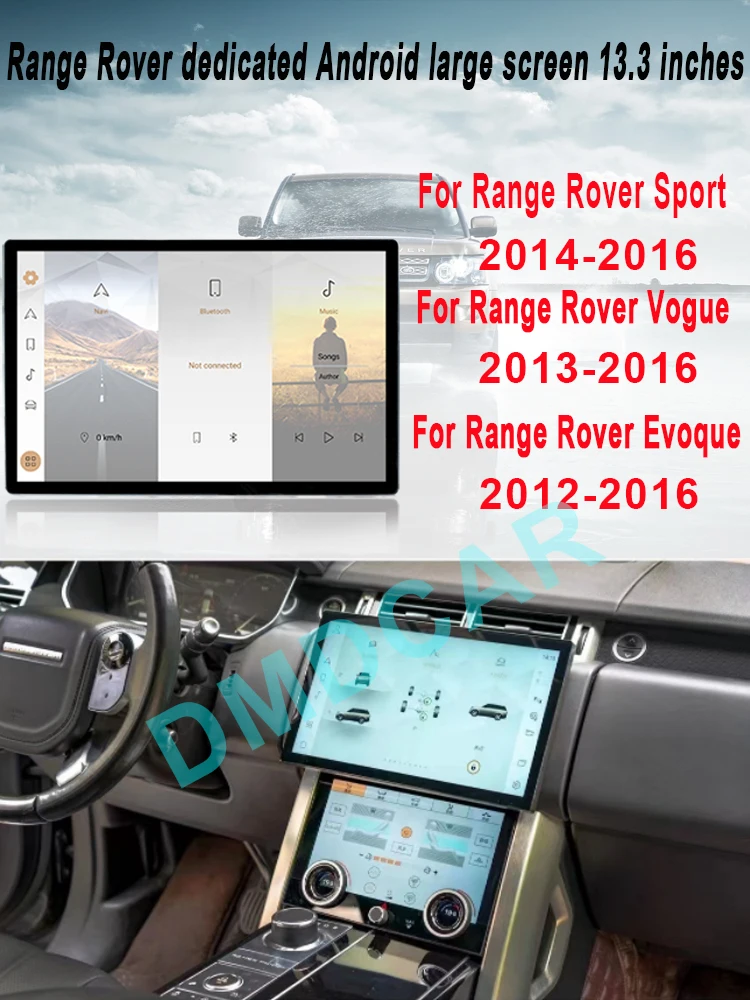 13.3 Inch Android 12 Car Dvd Multimedia Player For Land Rover Range Rover Evoque LRX L538 Vogue L405 Sports L494 Carplay 8+128GB