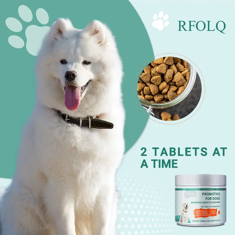 البروبيوتيك للكلاب - يساعد على الحفاظ على توازن الجهاز الهضمي والمنتظمات وامتصاص المغذيات للأمعاء الصحية #4